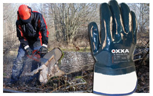 OXXA X Nitrile Pro, goed grip in zowel vochtige als droge omstandigheden.